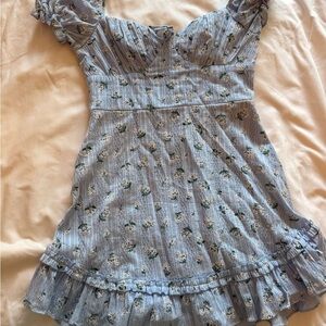 B Darlin Blue Floral Mini Dress